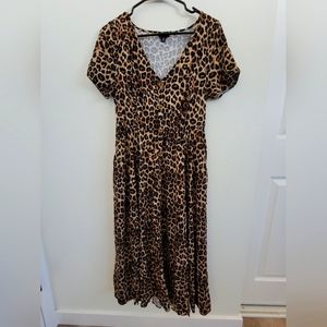 Torrid Leopard Print Midi Dress